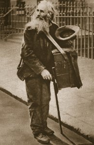Een straatmuzikant door English Photographer